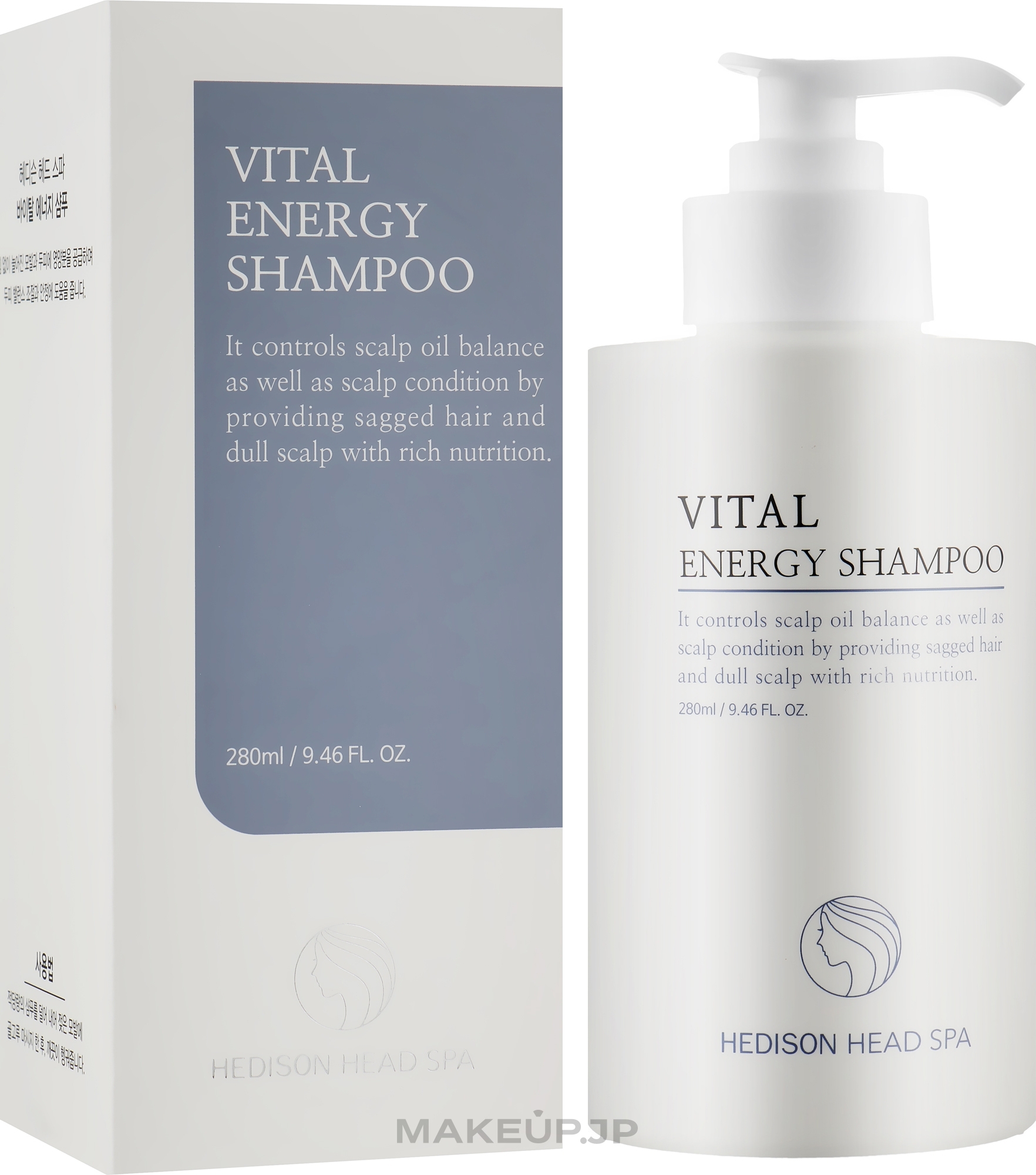 Professional pH Normalizing Shampoo - Dr.Hedison Head Spa Vital Energy Shampoo — photo 280 ml