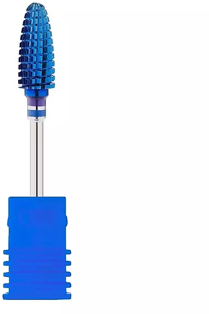 Tungsten Medium Cone Nail Drill Bit, Blue - Sleek Shine — photo N1