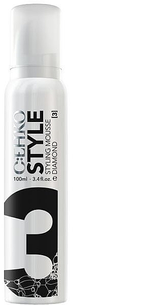 Strong Hold Hair Styling Foam with Lychee Extract "Diamond" - C:EHKO Style Styling Mousse Diamond — photo N2