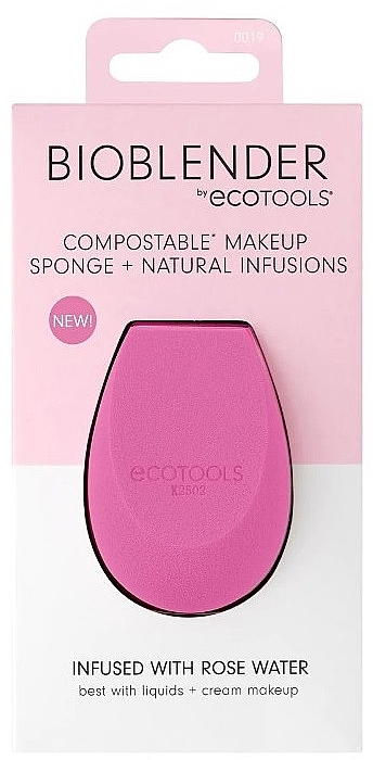 Makeup Sponge, pink - EcoTools BioBlender Rose Water — photo N1