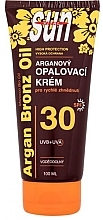 Body Sunscreen - Vivaco Sun Argan Bronz Oil Tanning Cream SPF30 — photo N1