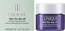 GIFT! Charcoal Makeup Remover Balm - Clinique Take The Day Off Charcoal Cleansing Balm (mini size) — photo N1