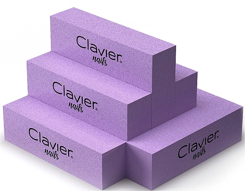 Nail Polishing Block, purple - Clavier — photo N1