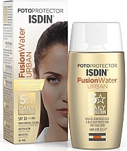 Face Sunscreen SPF 30+ - Isdin Fotoprotector Fusion Water Urban SPF 30+ — photo N1