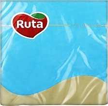 Serving Napkins, 3-layer, 33x33 cm, azure, 20 pcs - Ruta — photo N1