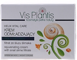 Fragrances, Perfumes, Cosmetics Rejuvenating Night Cream with Snail Extract - Vis Plantis Helix Vital Care Night Cream