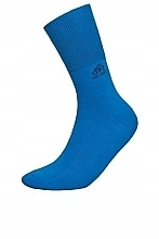 Silver Ion Socks for Diabetics, blue - DeoMed Cotton Silver — photo N1