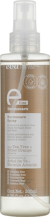 Dermatological Hair Spray - Eva Professional E-line Dermocare Spray — photo N1