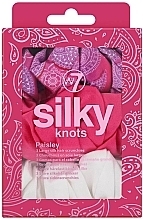 Hair Tie Set, 3 pcs. - W7 Cosmetics Silky Knots Paisley — photo N1