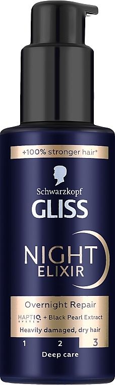 Elixir for Extra Damaged Hair - Gliss Hair Repair Night Elixir Overnight Repair — photo N1