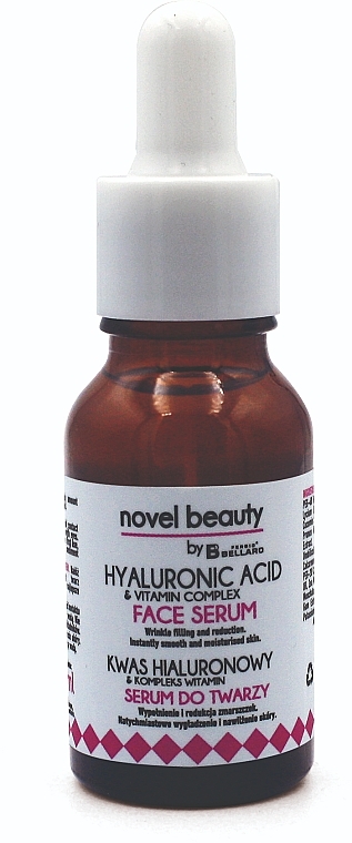Hyaluronic Acid and Vitamin Complex Facial Serum - Fergio Bellaro Novel Beauty Face Serum — photo N2