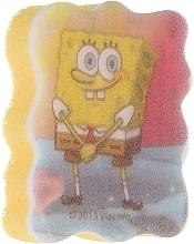 Bath Sponge "SpongeBob", pink-blue - Suavipiel Sponge Bob Bath Sponge — photo N1