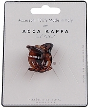 Brown Claw Clip with Crystals, small - Acca Kappa — photo N1