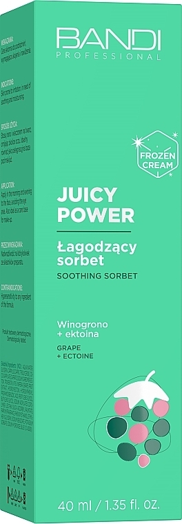 Soothing Face Sorbet - Bandi Professional Juicy Power Soothing Sorbet Grape + Ectoine — photo N2