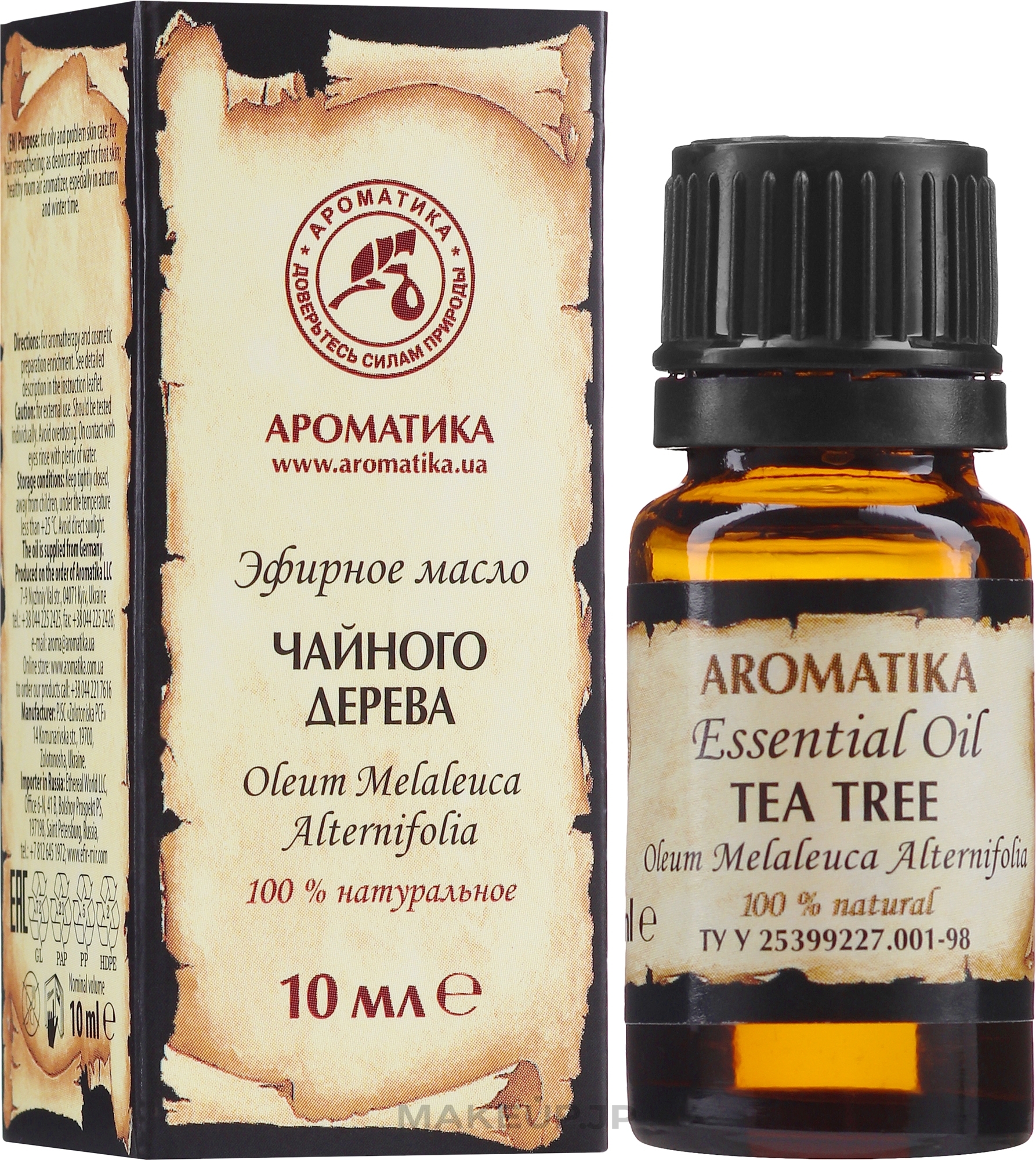 Essential Oil "Tea Tree" - Aromatika  — photo 10 ml