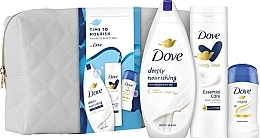 Fragrances, Perfumes, Cosmetics Set - Dove Time To Nourish Set (sh/gel/250ml + b/lot/250ml + deo/40ml)