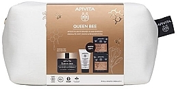 Set - Apivita Queen Bee Rich Texture (f/cr/50ml + clean/milk/50ml + f/mask/2x8ml + pouch) — photo N2