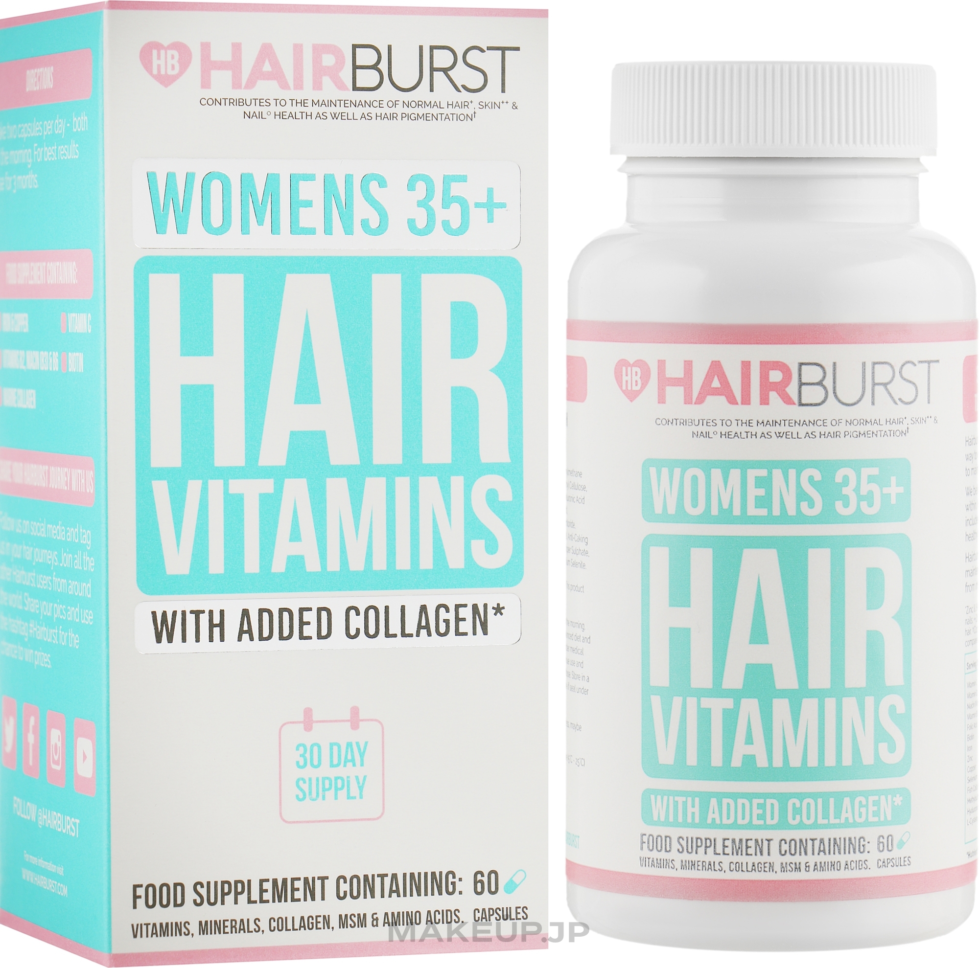 Healthy Hair Vitamins, 60 capsules - Hairburst Womens 35+ Hair Vitamins — photo 60 szt.