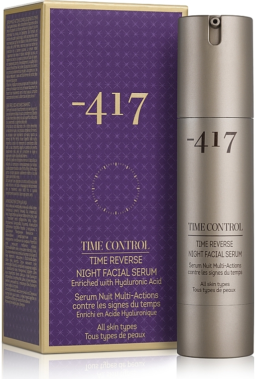 Night Rejuvenating Face Serum 'Age Control' - -417 Time Control Collection Time Reverse Night Facial Serum — photo N1