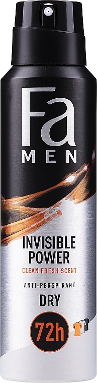 Antiperspirant - Fa Men Xtreme Invisible Power 72 H — photo N1