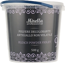 Fragrances, Perfumes, Cosmetics Anti-Yellow Bleaching Powder, purple - Mirella Bleach Powder Violet