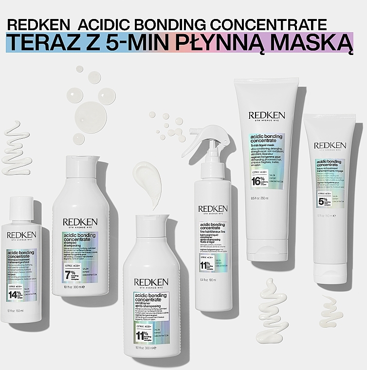 Intensive Nourishing Hair Mask - Redken Acidic Bonding Concentrate 5-Min Liquid Mask — photo N6