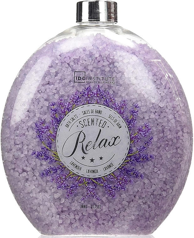 Bath Salt with Lavender Scent - IDC Institute Scented Relax Lavender Bath Salts — photo N1