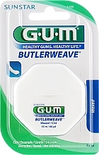 Fragrances, Perfumes, Cosmetics Waxed Dental Floss, 55 m - Sunstar Gum Butlerweave Mint Waxed