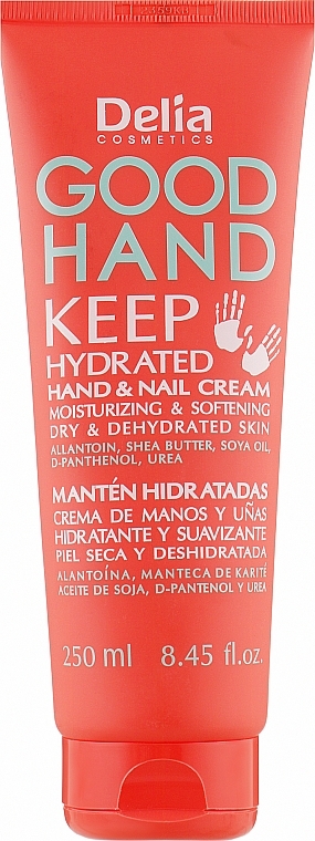 Hand & Nail Cream 'Moisturizing' - Delia Cosmetics Good Hand Keep Hydrated Hand And Nail Cream — photo N1