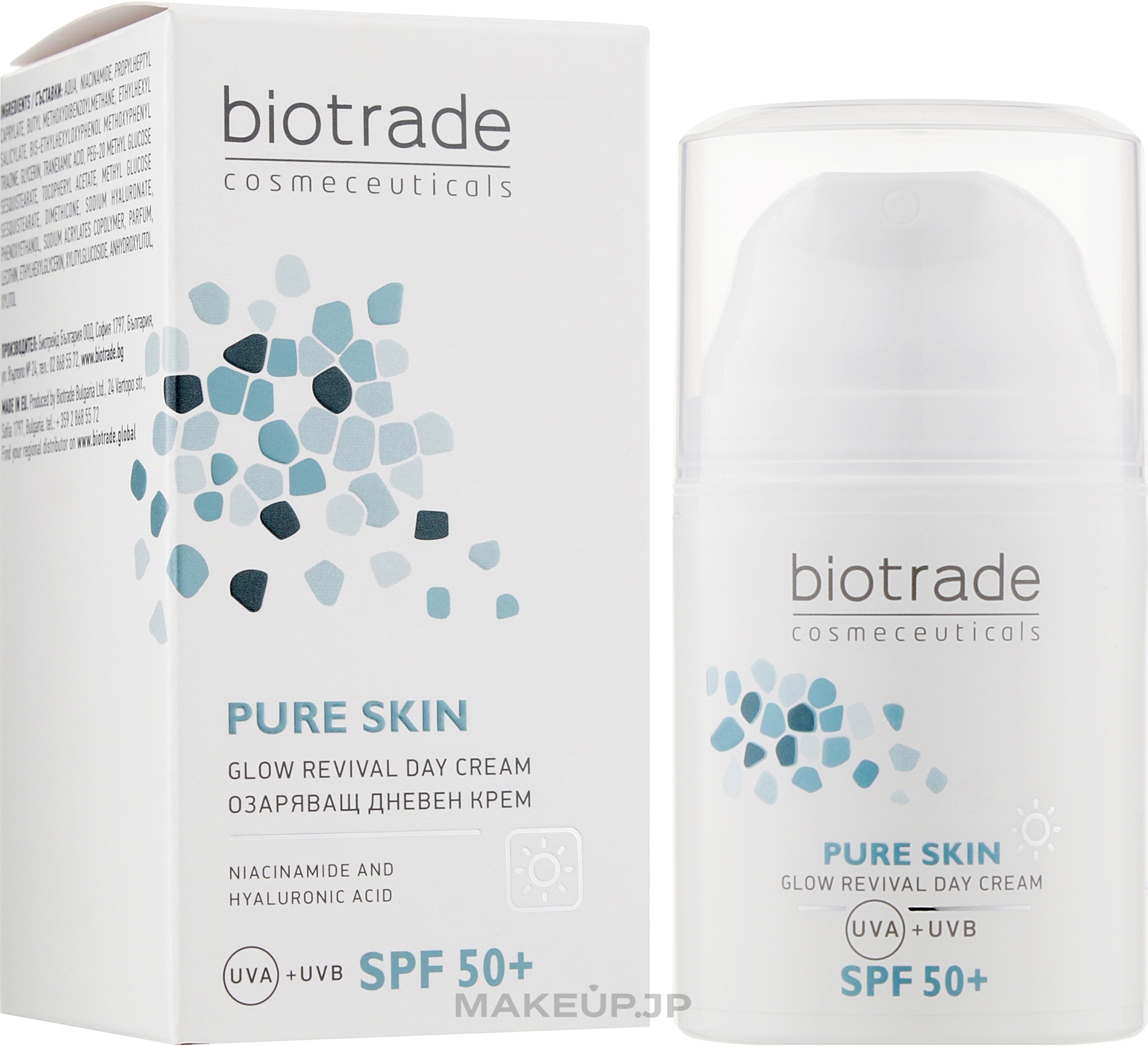 Revitalizing Anti-Aging Day Cream with Hyaluronic Acid & SPF50 - Biotrade Pure Skin Day Cream — photo 50 ml