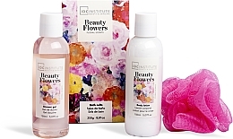 Fragrances, Perfumes, Cosmetics Set - IDC Institute Beauty Flowers Watering Can (sh/gel/100ml + b/lot/100ml + bath/salts/50g + sponge)