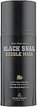 Oxygen Mask with Snail & Charcoal - The Skin House Black Snail Bubble Mask — photo N2