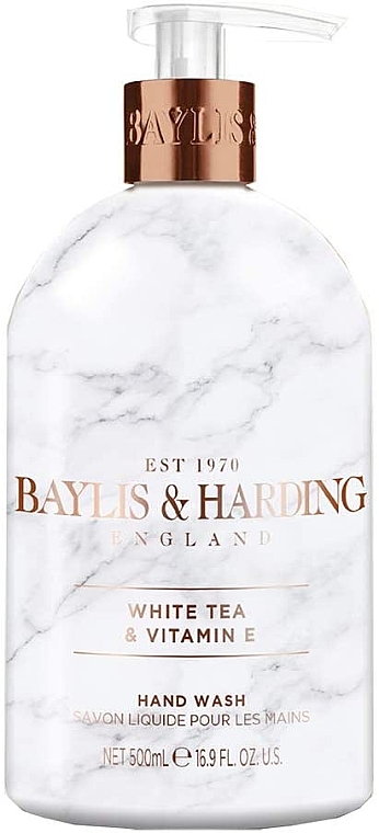 Hand Liquid Soap - Baylis & Harding White Tea & Vitamin E Hand Wash — photo N1