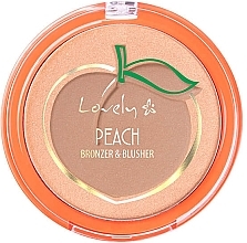 Fragrances, Perfumes, Cosmetics Face Palette - Lovely Peach Bronzer And Blusher