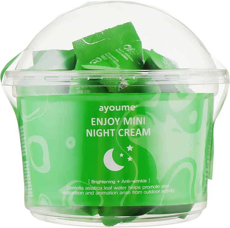 Centella Asiatica Facial Night Cream - Ayoume Enjoy Mini Night Cream — photo N1