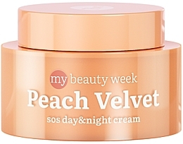 Panthenol Face Cream - 7 Days My Beauty Week Peach Velvet SOS Day &Night Cream — photo N1