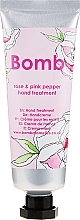 Hand Cream - Bomb Cosmetics Rose & Pink Pepper Hand Treatment — photo N1