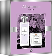 Fragrances, Perfumes, Cosmetics Allvernum Iris & Patchouli - Set (edp/50ml + candle/100g)