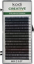 Creative Collection C 0.07 False Eyelashes with Colored Tip (16 rows: 10/11/12) - Kodi Professional — photo N1