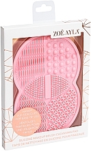 Fragrances, Perfumes, Cosmetics Silicone Makeup Brush Cleansing Pad, pink - Zoe Ayla Cosmetics Silicone Makeup Brush Cleansing Pad