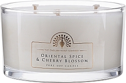 Scented Candle - The English Soap Company Oriental Spice & Cherry Blossom Triple Wick Candle — photo N1