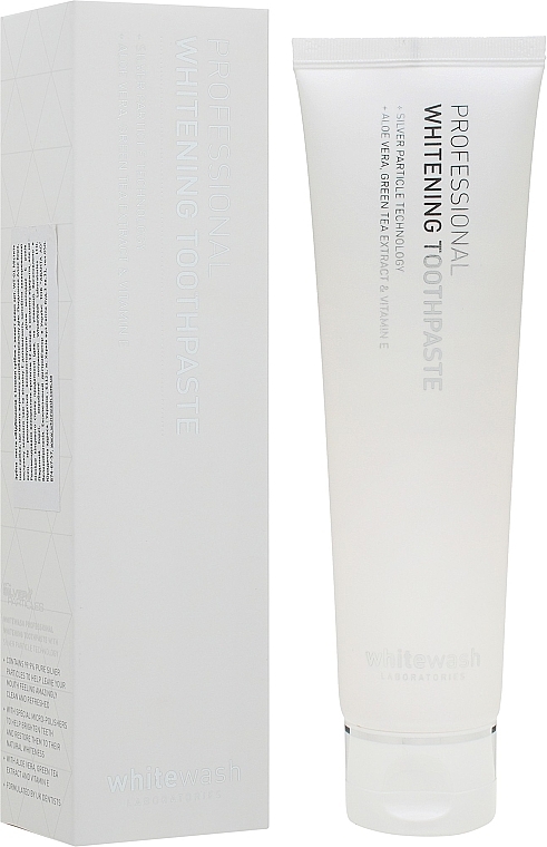 Whitening Toothpaste with Silver Particles + Gum Protection - WhiteWash Laboratories Professional Whitening Toothpaste With Silver Particles — photo N3