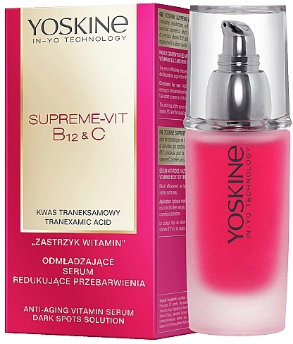 Rejuvenating Face Serum - Yoskine Supreme-Vit B12 & C Anti-Aging Vitamin Serum — photo N1