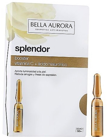 Hyaluronic Acid & Vitamin C Ampoule - Bella Aurora Splendor Booster Vitamin C + Hyaluronic Acid Ampoule — photo N3