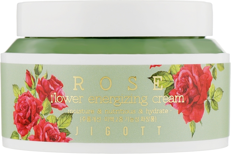 Damask Rose Peptides Face Cream - Jigott Rose Flower Energizing Cream — photo N1