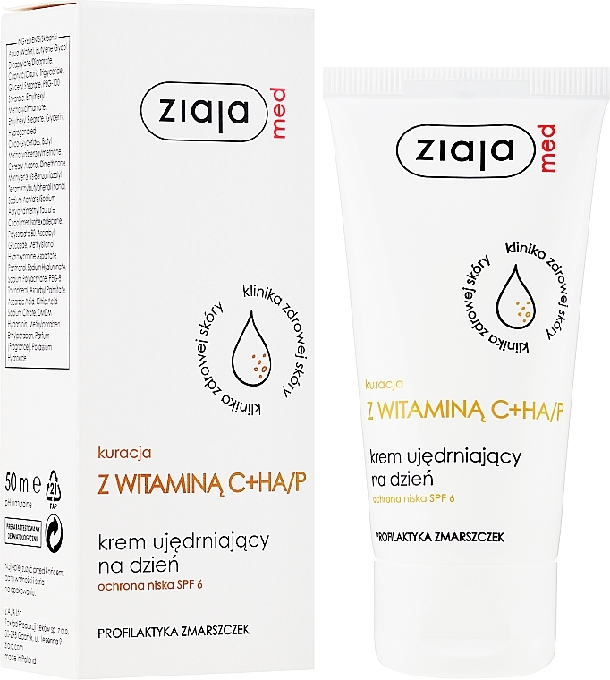 Strengthening Vitamin C Day Cream - Ziaja Med Dermatological Treatment With Vitamin C SPF6 Day Cream — photo N2