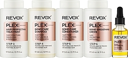 Fragrances, Perfumes, Cosmetics Set ‘5 Steps’ for Salon and Home Hair Care - Revox Plex Hair Rebuilding System Set for Salon & Home