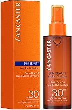Tanning Oil - Lancaster Sun Beauty Satin Sheen Oil — photo N2