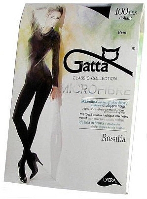 Tights "Rosalia" 100 Den, nero - Gatta — photo N1