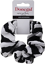 Fragrances, Perfumes, Cosmetics Hair Tie FA-5652, black with white stripes - Donegal